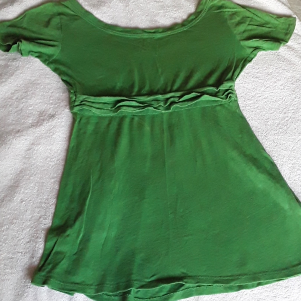 Gap Maternity Green Short Sleeved Shirt XS